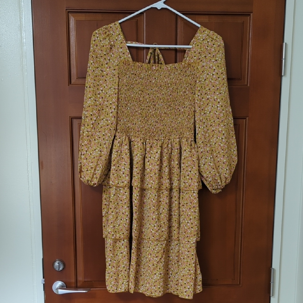 Floral Yellow Dress